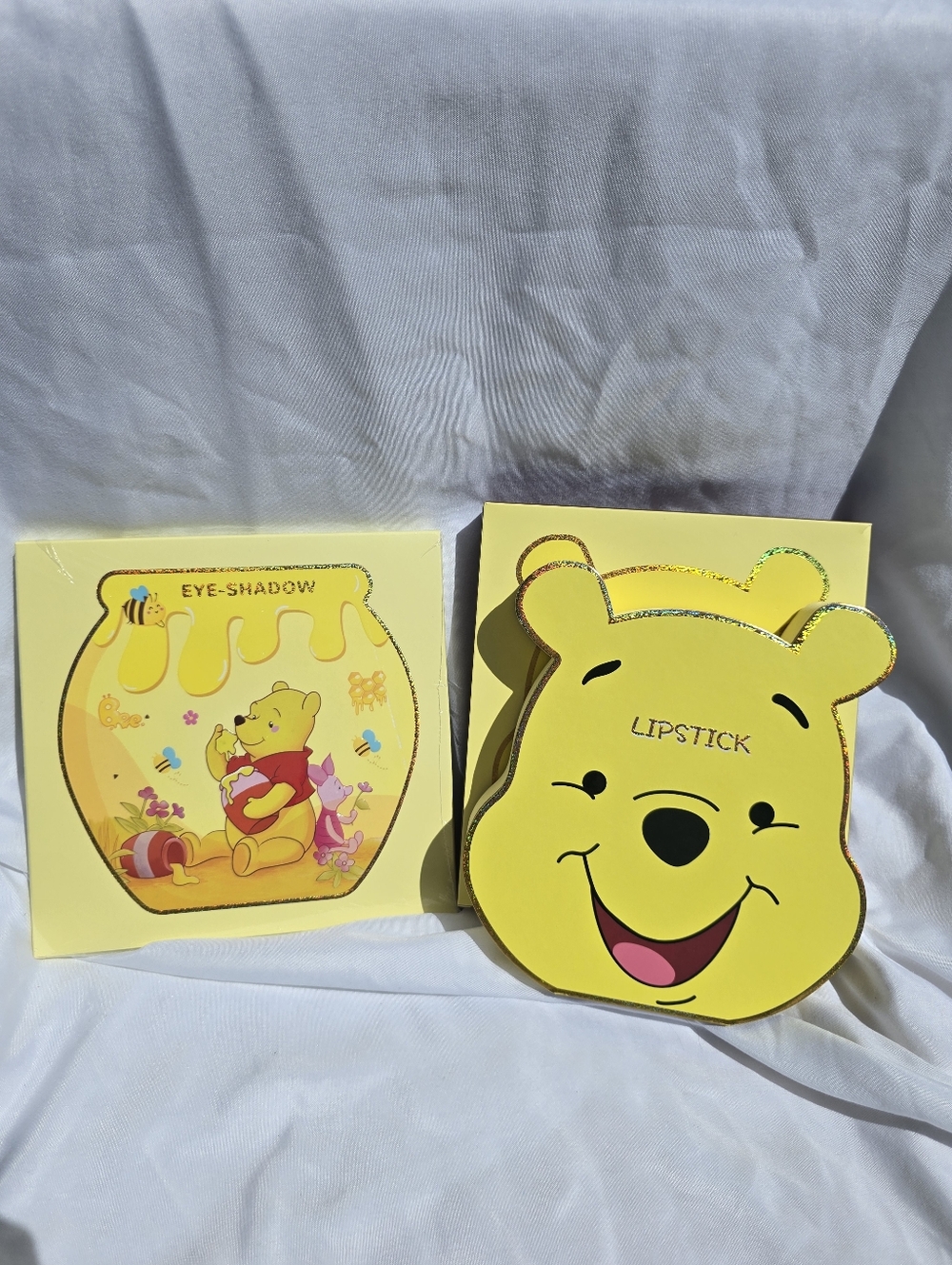 Winnie-Themed Yellow Lipstick & Eyeshadow Set